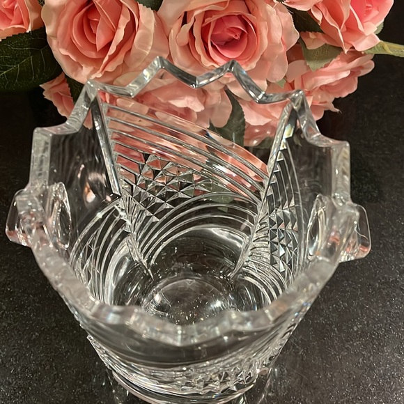 VTG Bohemia Czech 24% Lead Crystal 6-3/4" Ice Bucket - Picture 7 of 9